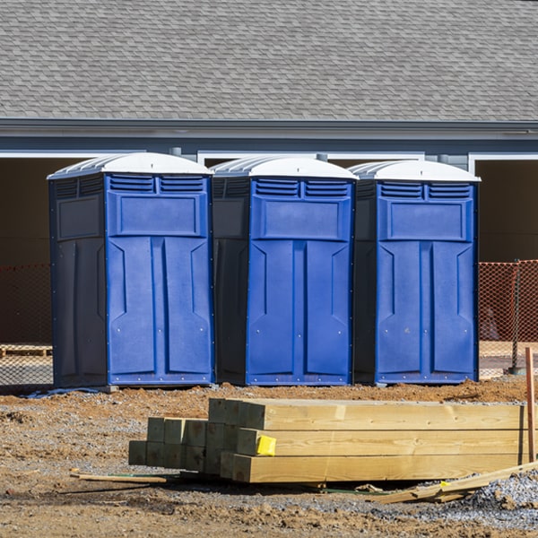 how can i report damages or issues with the porta potties during my rental period in St Peter